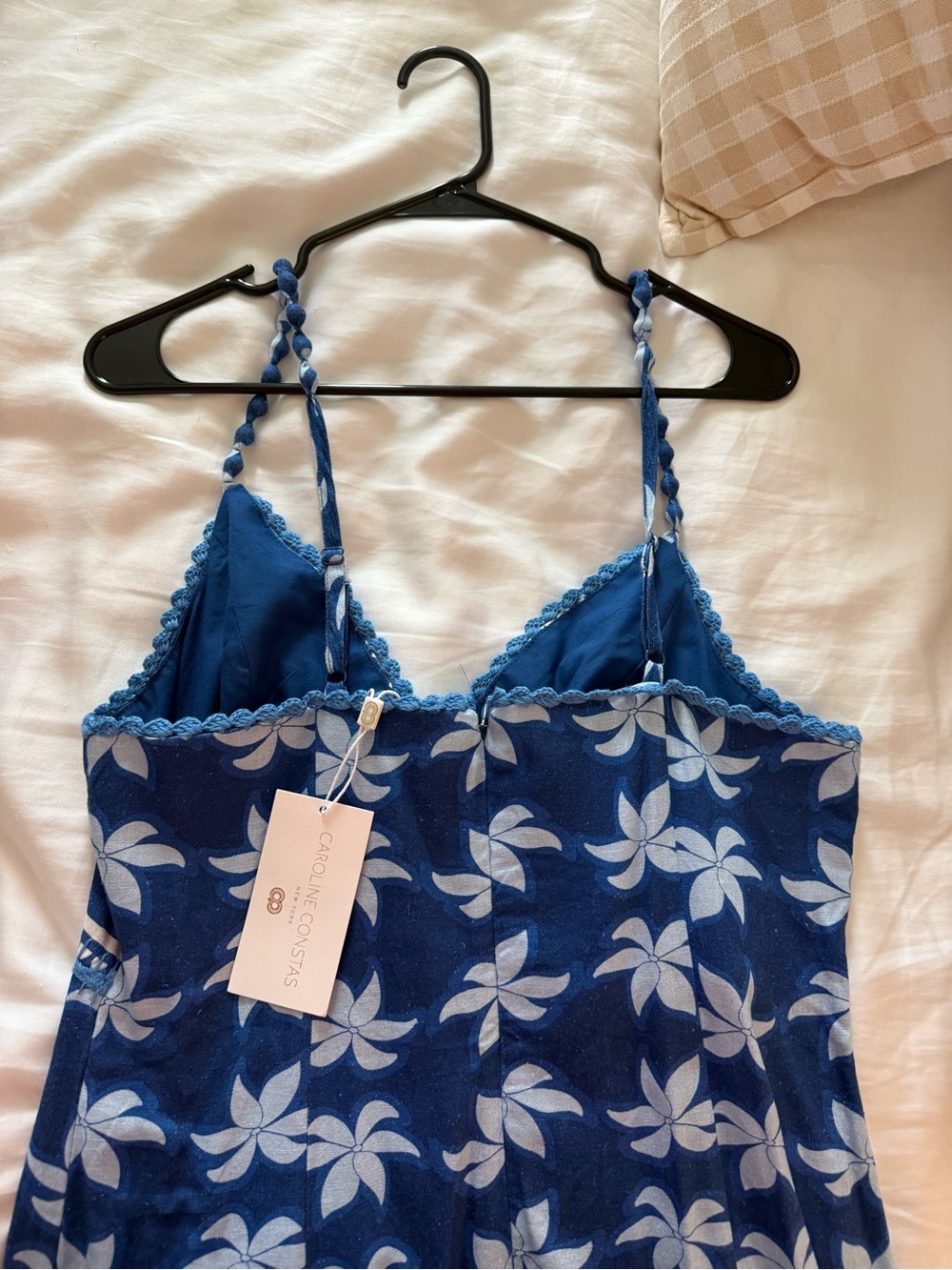 Caroline Constas Blue Floral Dress - Picture 3 of 4